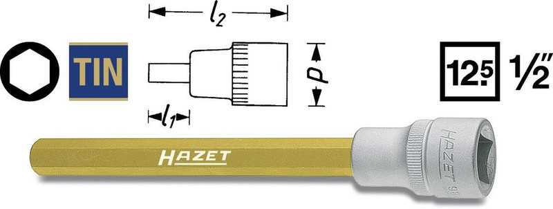 HAZET 986LG-5 nut driver bit