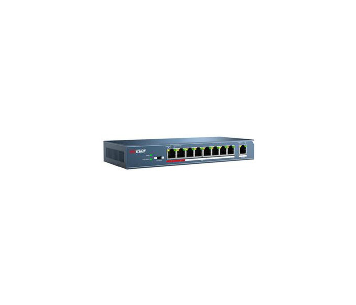 Hikvision Digital Technology DS-3E0109P-E Managed Fast Ethernet (10/100) Power over Ethernet (PoE) Blue network switch