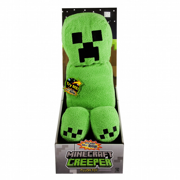 Minecraft Creeper Plush With Sound Плюш Черный, Зеленый