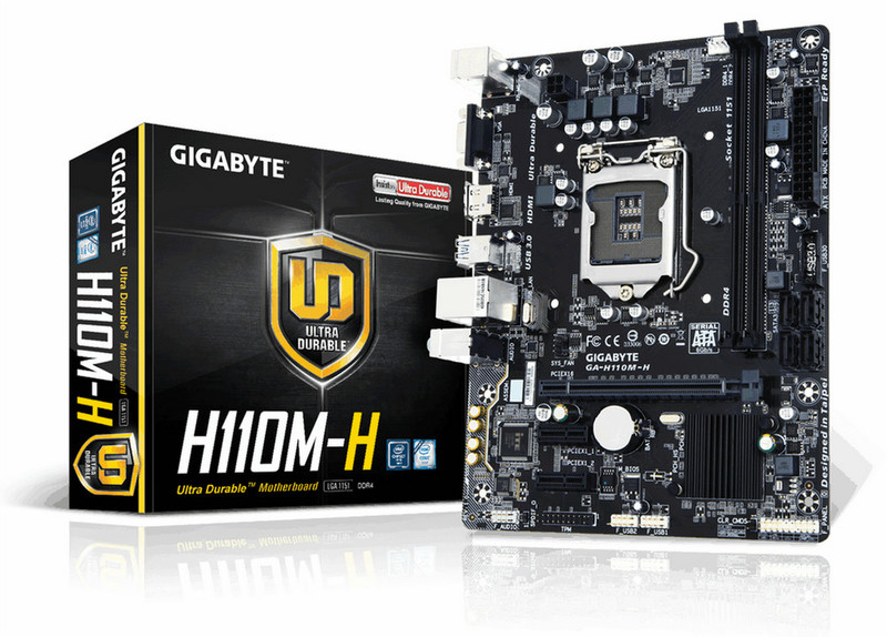 Gigabyte GA-H110M-H Intel H110 LGA1151 Micro ATX Motherboard
