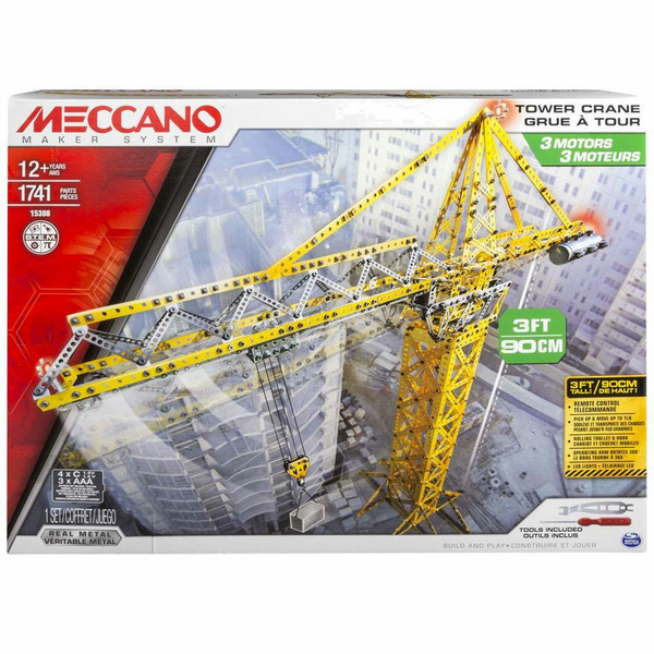 Meccano Automated Crane Crane machine erector set 1741pc(s)