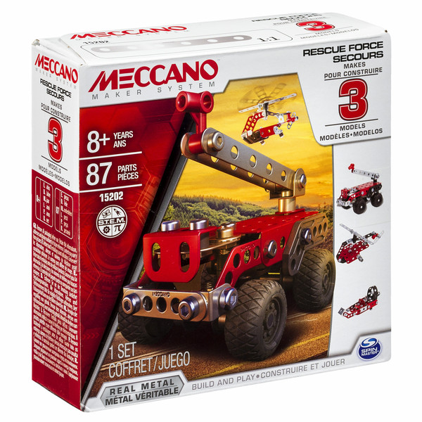Meccano 3 Model Set Multi erector set 87pc(s)