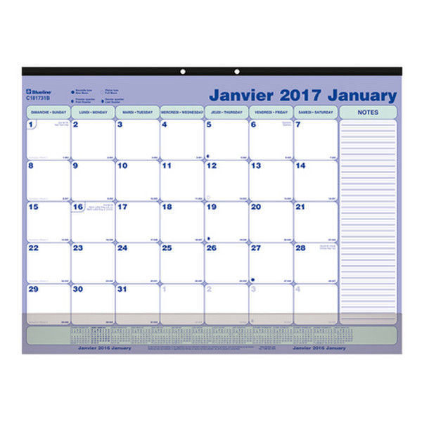 Blueline C181731BV calendar