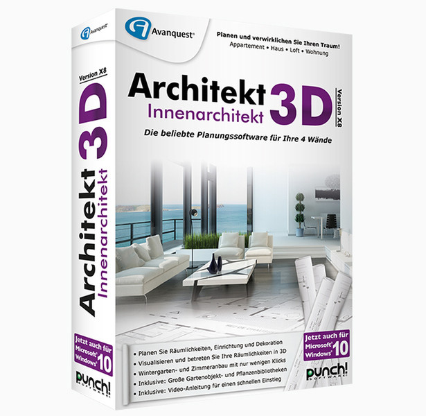 Avanquest Architekt 3D X8 Innenarchitekt