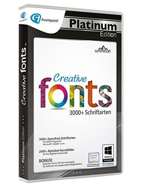 Avanquest Creative Fonts 5 Platinum Edition