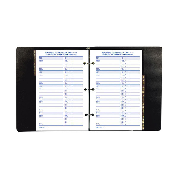 Blueline B4050.81 21.6 x 14 cm Black address book