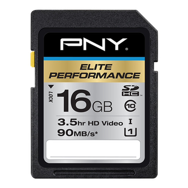PNY P-SDU16U185EL-GE 16GB SDHC Class 10 memory card