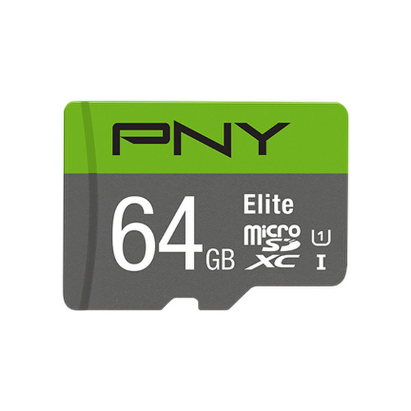 PNY P-SDU64U185EL-GE 64GB MicroSDXC Class 10 memory card