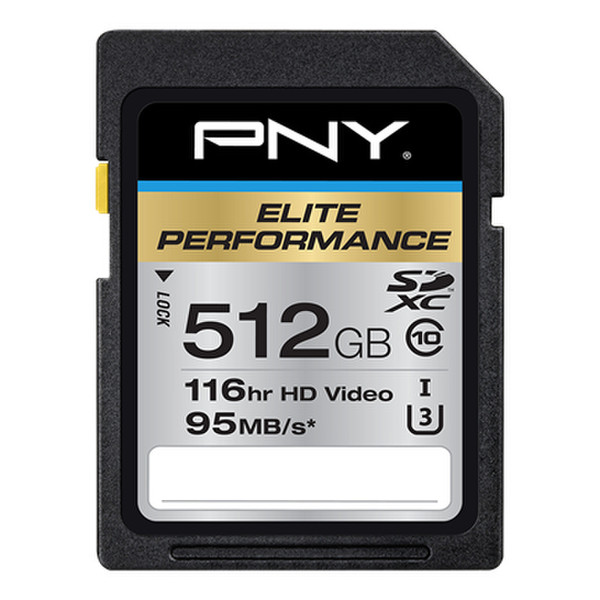 PNY P-SDX512U3H-GE 512ГБ SDXC Class 10 карта памяти