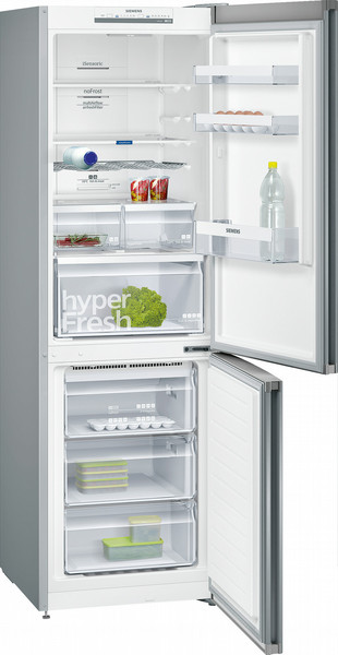 Siemens KG36NVL35 Freestanding 237L 87L A++ Silver,Stainless steel fridge-freezer