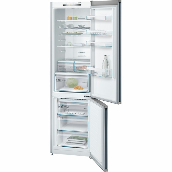 Bosch Serie 4 KGN39VI36 Freestanding 279L 87L A++ Silver,Stainless steel fridge-freezer