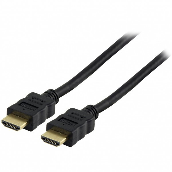 Qilive 2x HDMI, 1m 1м HDMI HDMI Черный, Золотой