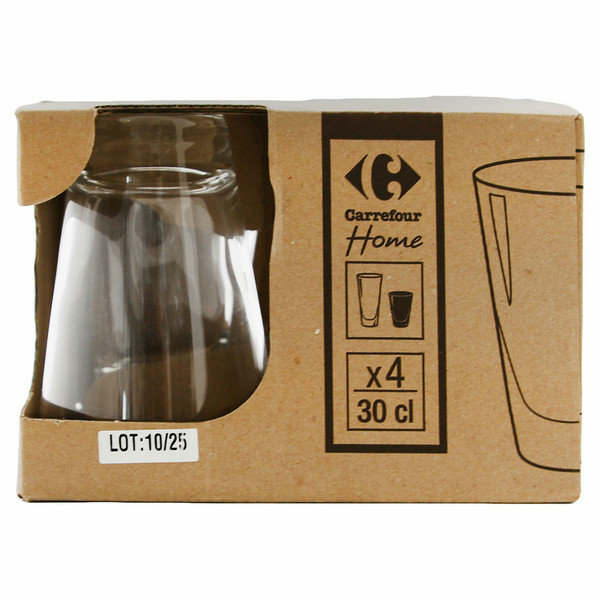 Carrefour Home 105029442 Transparent Universal 4pc(s) cup/mug