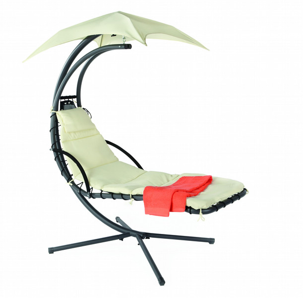 Casa Collection 0034522 Beige,Grey Polyester,Steel Lying/Sitting beach chair