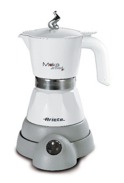Ariete 8003705110960 Electric moka pot 4cups Grey,White coffee maker