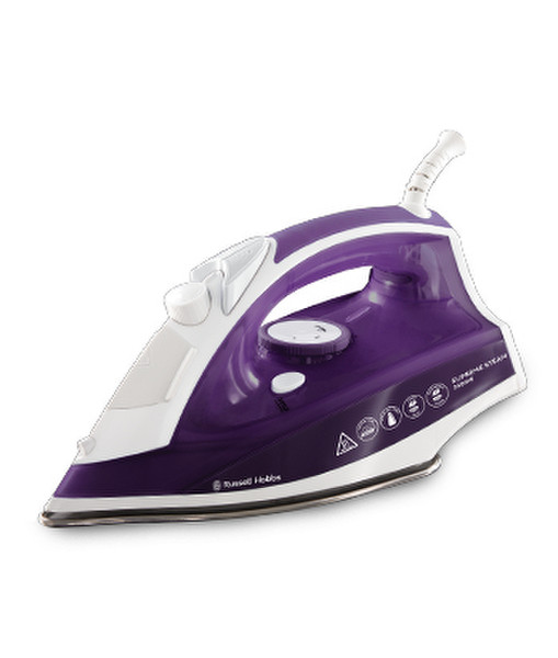 Russell Hobbs 23060-56 Dry & Steam iron Stainless Steel soleplate 2400W Purple,White iron
