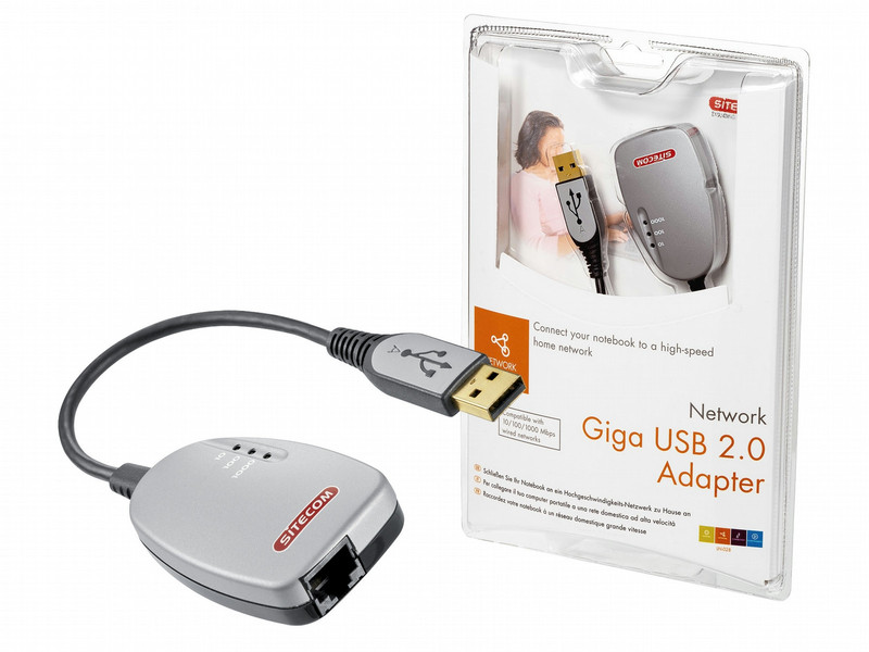 Sitecom Network USB 2.0 Gigabit Adapter 10/100/1000 1000Мбит/с сетевая карта