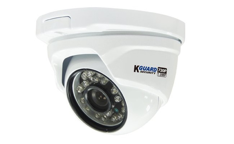 Kguard DA713FPK CCTV В помещении и на открытом воздухе Dome Белый камера видеонаблюдения