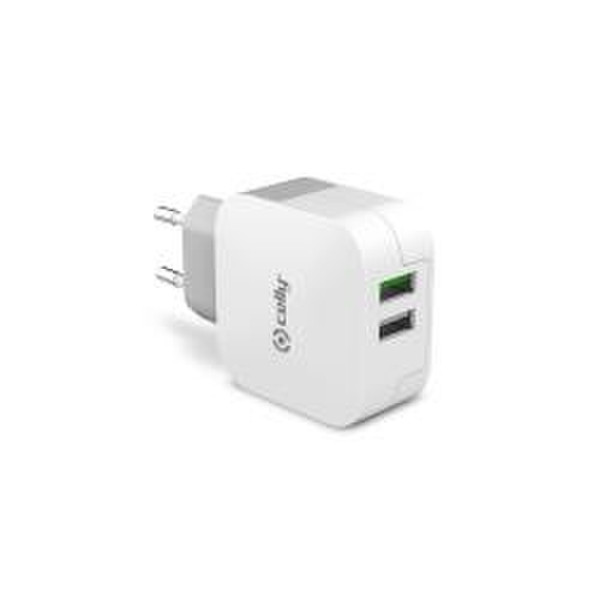 Celly TC2USBTURBO Indoor White mobile device charger