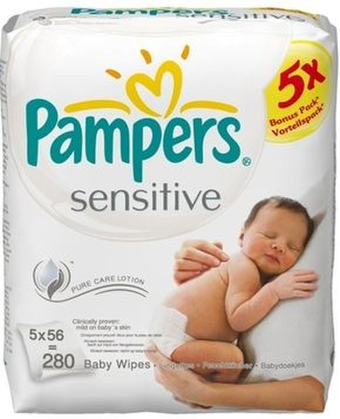 Pampers Sensitive 4015400622116 56шт влажные детские салфетки