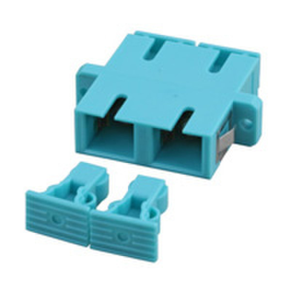 Value 21.99.0606 SC/SC 1pc(s) Turquoise fiber optic adapter