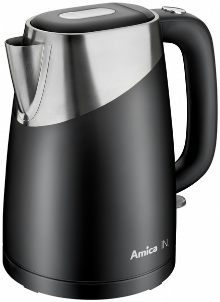 Amica KF5011 1.7л 2200Вт Черный, Нержавеющая сталь электрический чайник