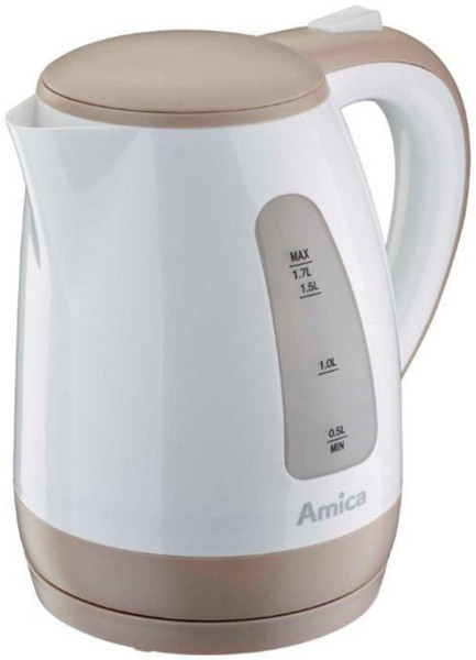 Amica KO2021 1.7л 2150Вт Коричневый, Белый электрический чайник