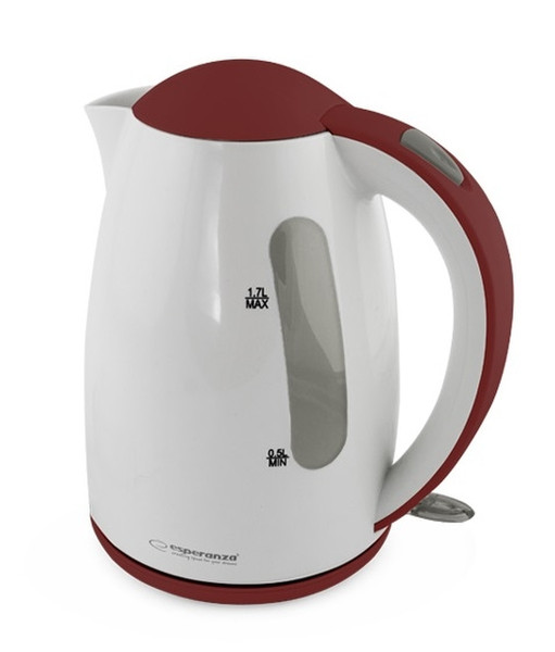 Esperanza EKK006R 1.7л 2200Вт Красный, Белый электрический чайник