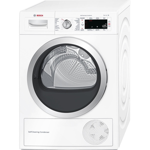 Bosch Serie 8 WTW89H60FG Freistehend Frontlader 8kg A++ Weiß Wäschetrockner