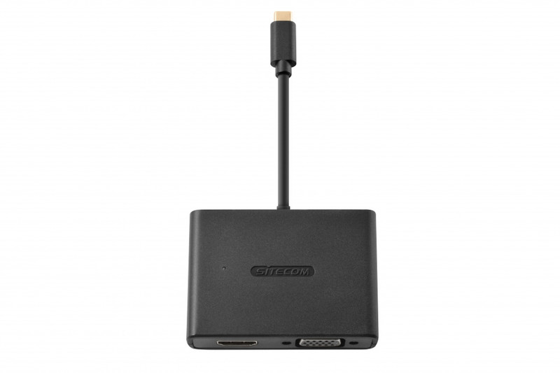 Sitecom CN-363 USB-C HDMI + VGA Черный кабельный разъем/переходник