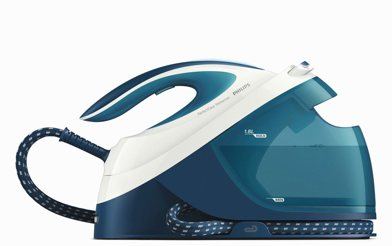 Philips GC8723/20 1.8L SteamGlide Plus soleplate Blue,White steam ironing station