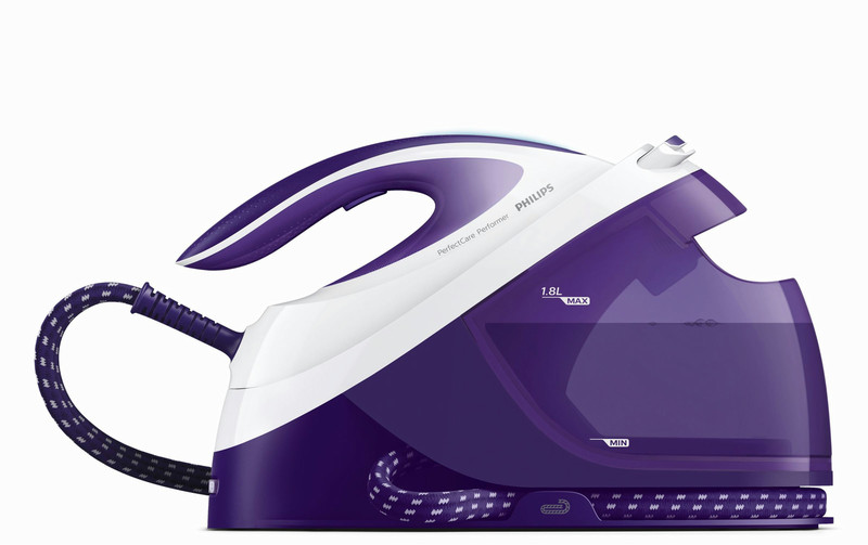 Philips GC8721/30 1.8L SteamGlide Plus soleplate Violet,White steam ironing station