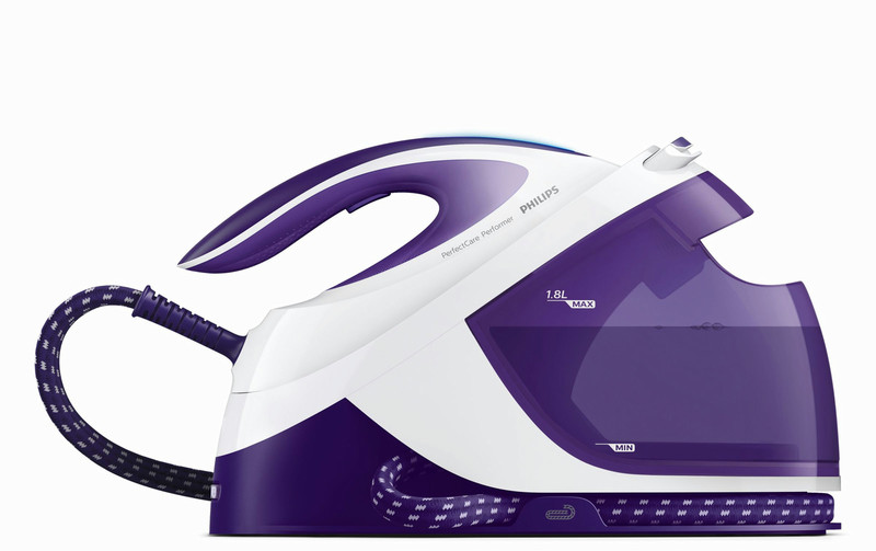 Philips GC8702/30 1.8L SteamGlide soleplate Violet,White steam ironing station