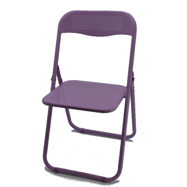 Casa Collection 0033132 Dining Hard seat Hard backrest Metal Purple outdoor chair