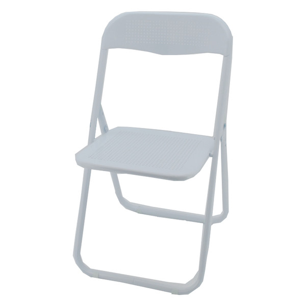 Casa Collection 0033127 Dining Hard seat Hard backrest Metal White outdoor chair