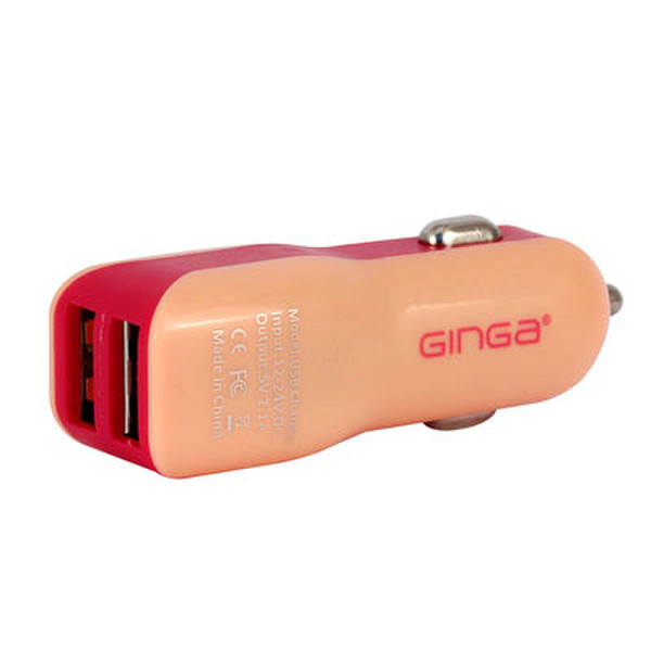 Ginga GIN16PCC2P-FR Авто Оранжевый, Красный зарядное для мобильных устройств