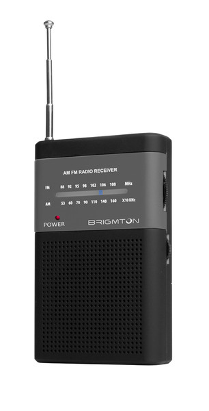 Brigmton BT-350-N Портативный Цифровой Черный радиоприемник