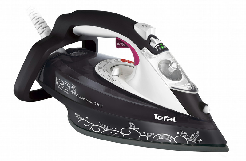 Tefal UltraGliss Aquaspeed 58 FV5358 Trocken- & Dampfbügeleisen Schwarz