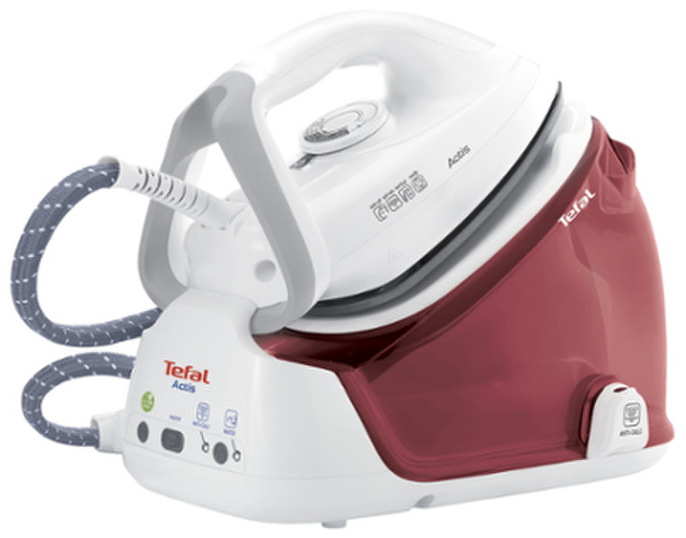 Tefal Fast Heat Up - Actis GV6339 2200W 1.2L Ceramic soleplate Red,White steam ironing station