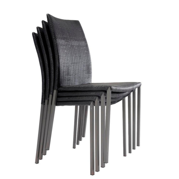 Casa Collection 5079914 Обитое сиденье из ремней Обитая спинка из ремней обеденный стул