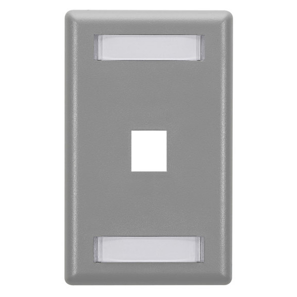 Black Box WP455 Grey switch plate/outlet cover