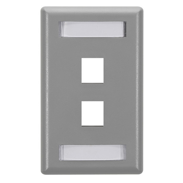 Black Box WP461 Grey switch plate/outlet cover