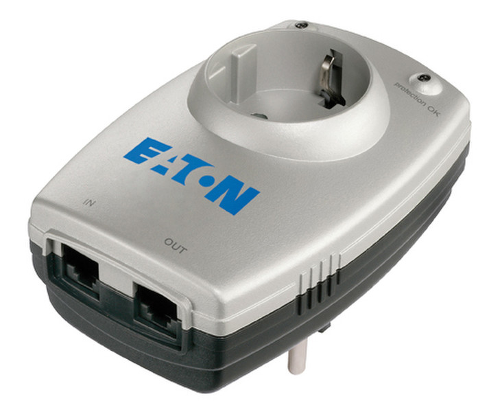 Eaton Protection Box 1 Tel DIN 1AC outlet(s) 220-250V Silver surge protector