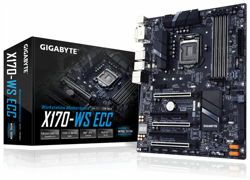 Gigabyte GA-X170-WS ECC Intel® C236 Chipset LGA1151 motherboard