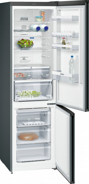 Siemens KG39NXB45 Отдельностоящий 366л A+++ Черный холодильник с морозильной камерой