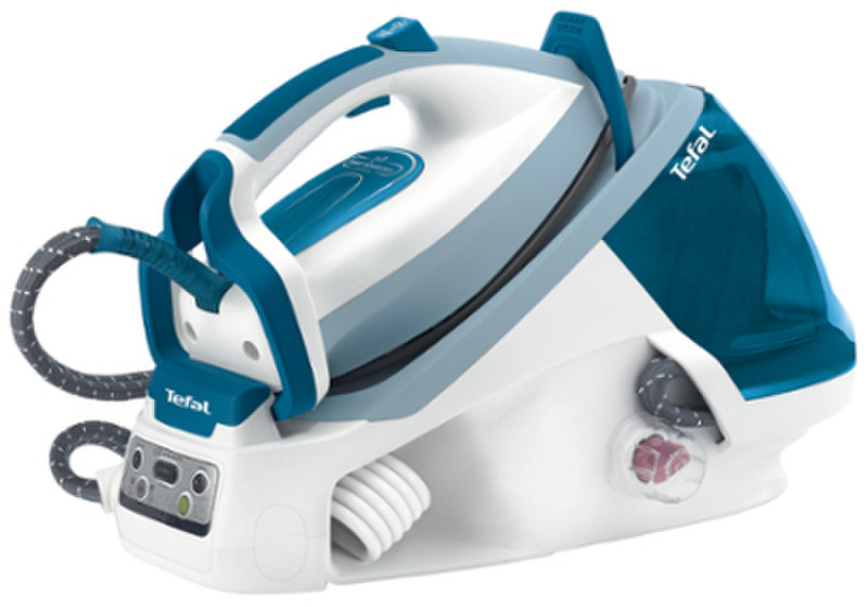 Tefal Fast Heat up - Express GV7761 2400W 1.7L Autoclean Catalys soleplate Blue,White steam ironing station