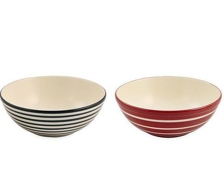 Villa D’este Home 2410106 Salad bowl Round Ceramic Multicolour 2pc(s)