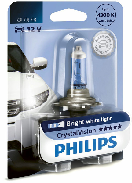 Philips CrystalVision 12336CVB1 H3 55W Halogen PK22s car light bulb