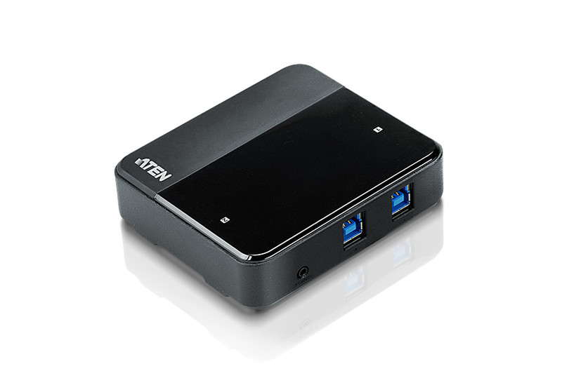 Aten US234 USB 3.0 (3.1 Gen 1) Type-B 5000Mbit/s Black interface hub