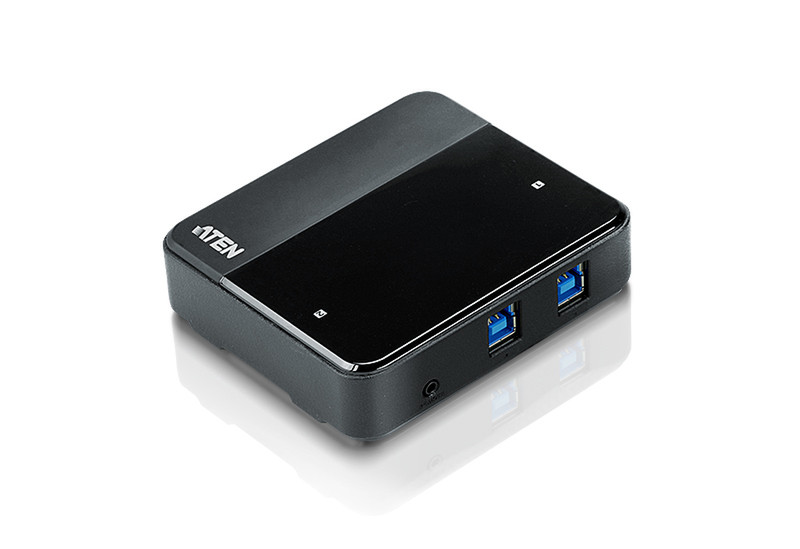 Aten US234 USB 3.0 (3.1 Gen 1) Type-B 5000Mbit/s Schwarz Schnittstellenhub